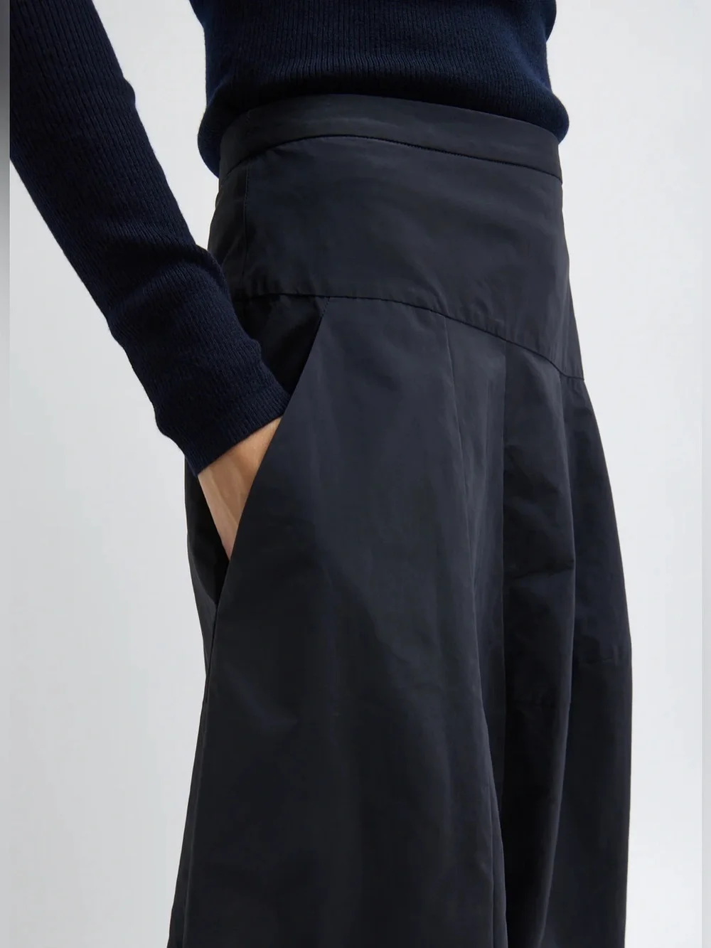Tibi Nylon Asymmetrical Balloon Skirt - Picture 4 of 5